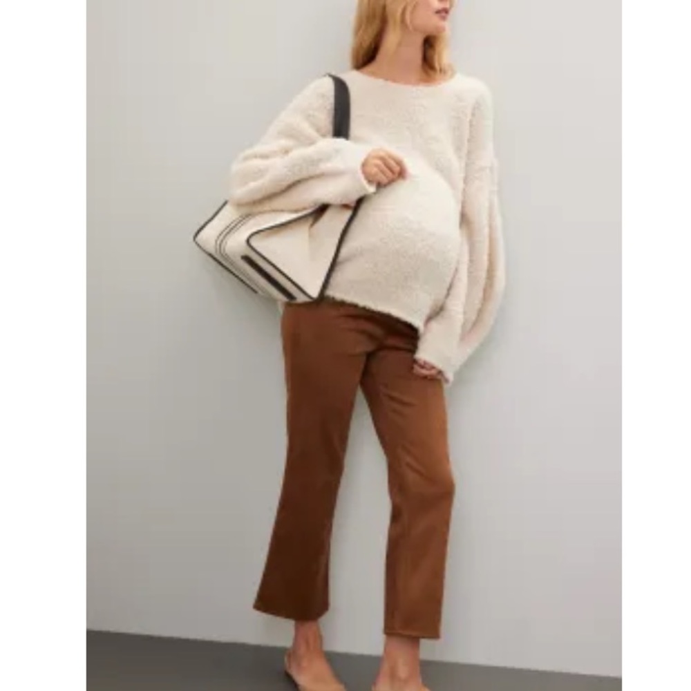 Hatch Vegan Suede Brown Pants